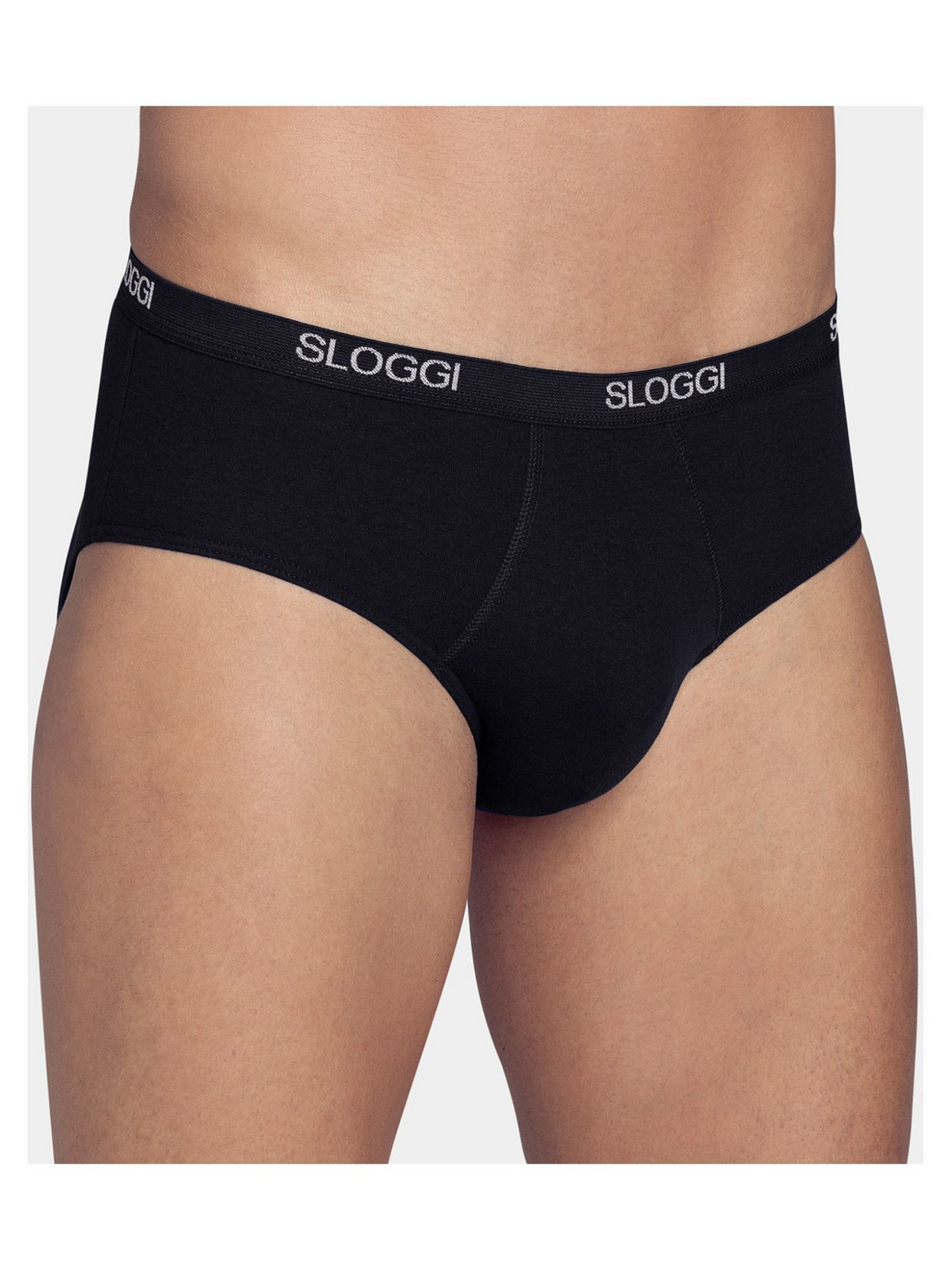 Pánske slipy men Basic Midi čierne - Sloggi BLACK 8