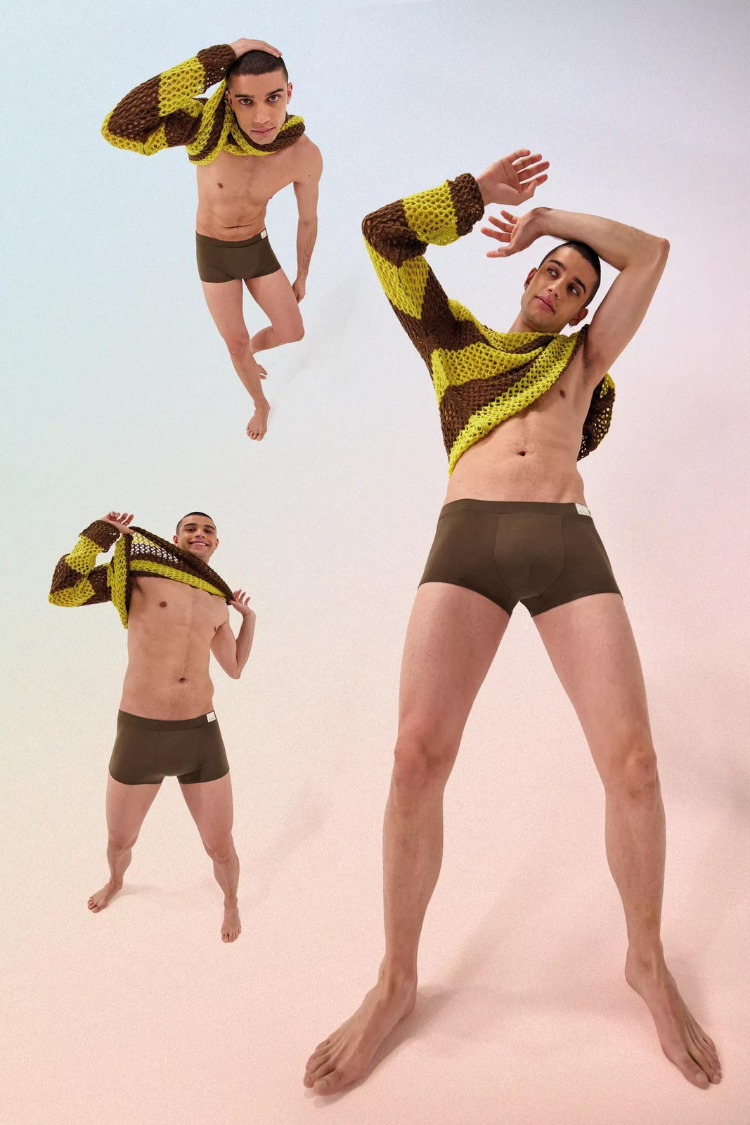 Pánske boxerky GO Natural Hipster C2P - BROWN - hnedá M004 - SLOGGI BROWN S