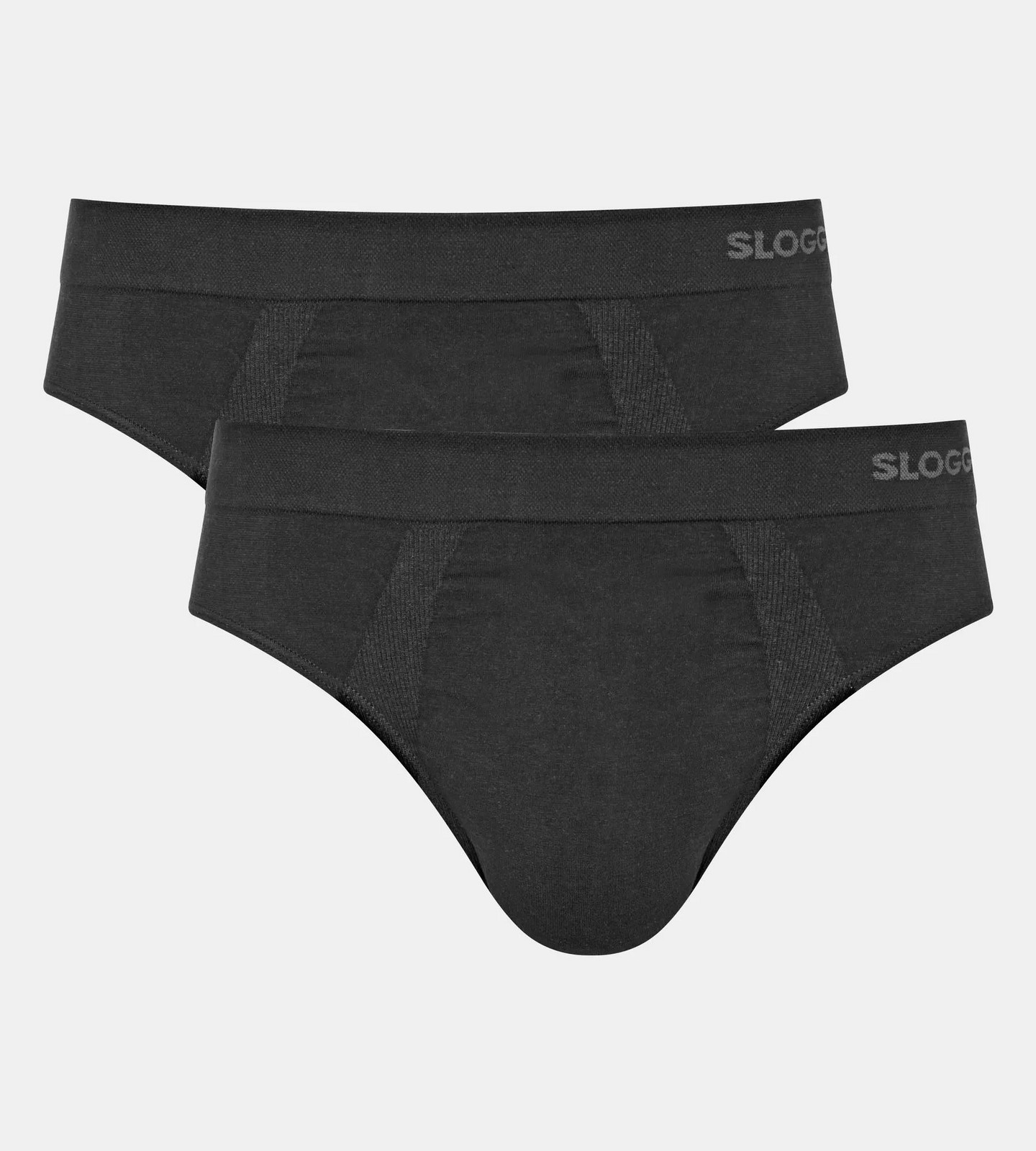 Pánske slipy GO Smooth Brief 2P - BLACK - čierna 0004 - SLOGGI BLACK M