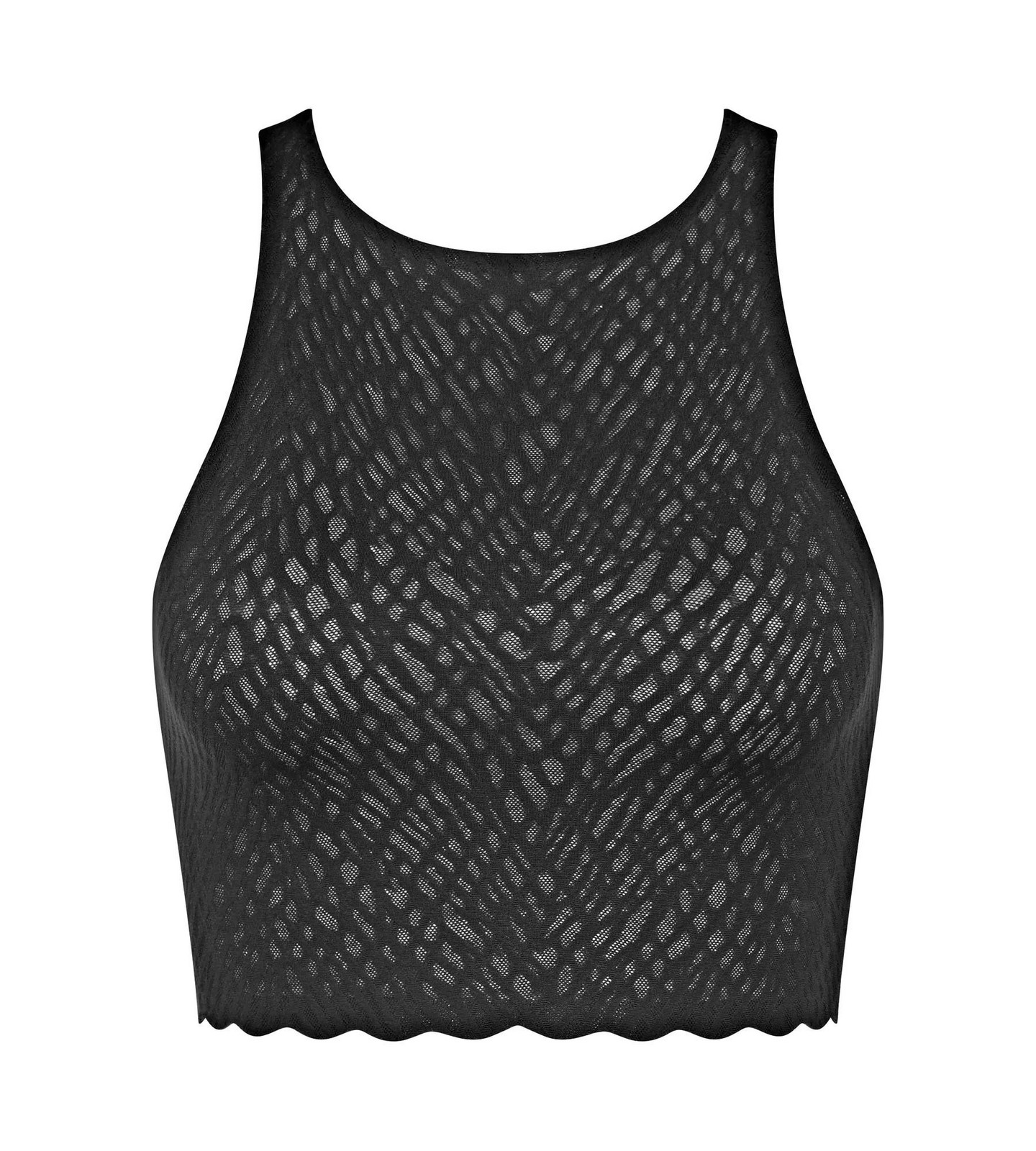 Dámsky top ZERO Feel Bliss Crop Top - BLACK - black 0004 - SLOGGI BLACK XS