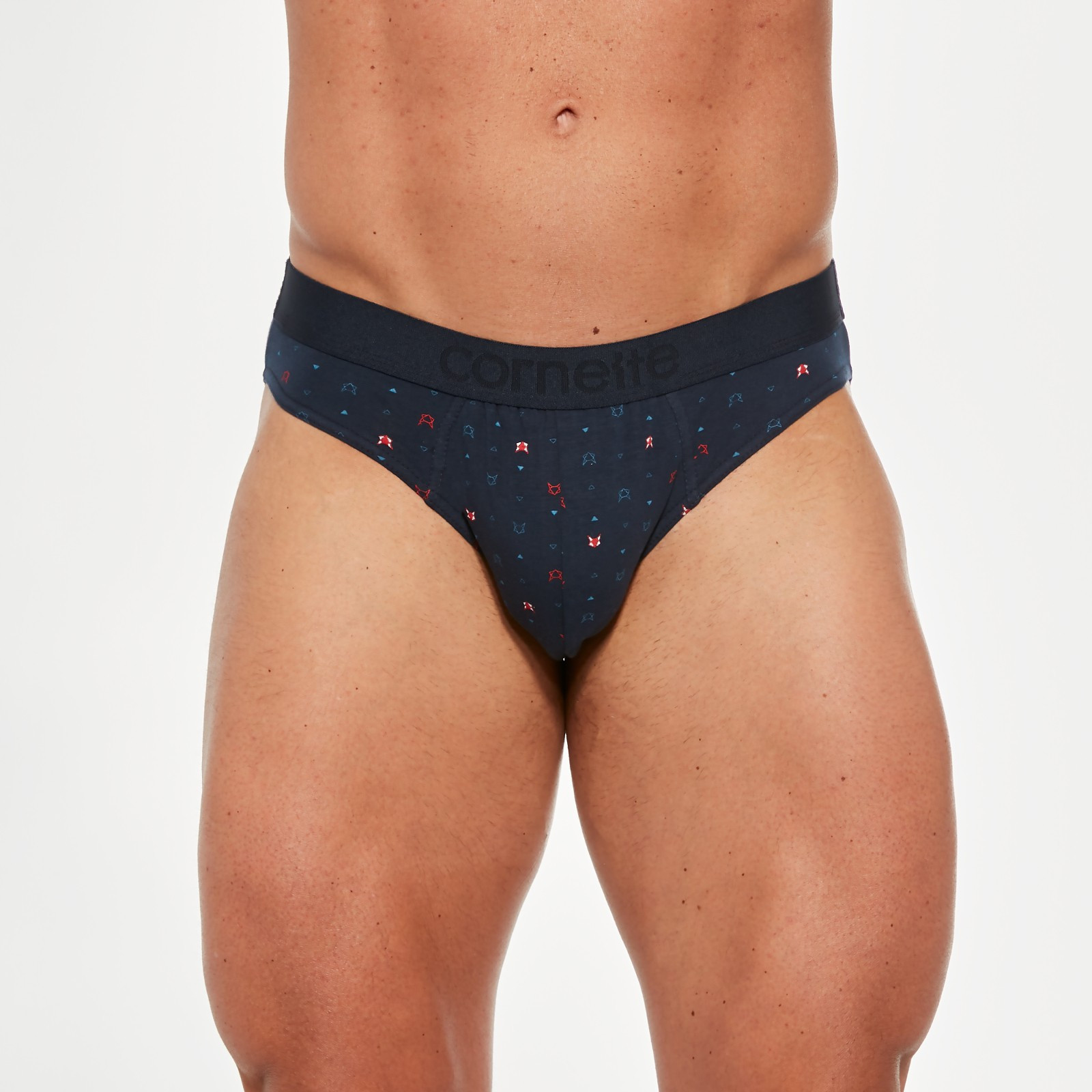 Pánske nohavičky High Emotion 507/32 Dark Blue Pattern - Cornette XXL tmavě modrá - vzor