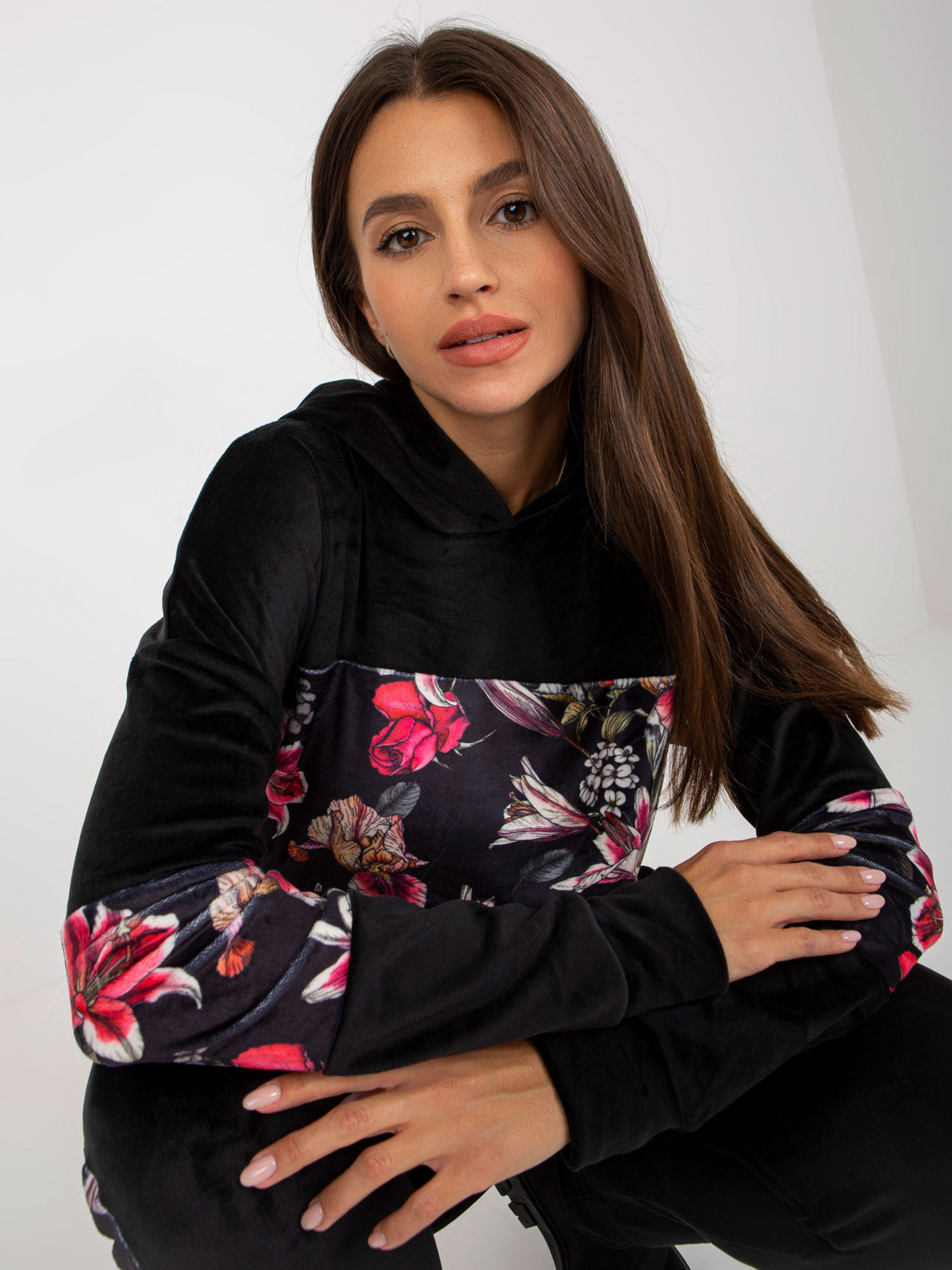 Velúrová súprava RV KMPL 8234.35X čierna - FPrice XL