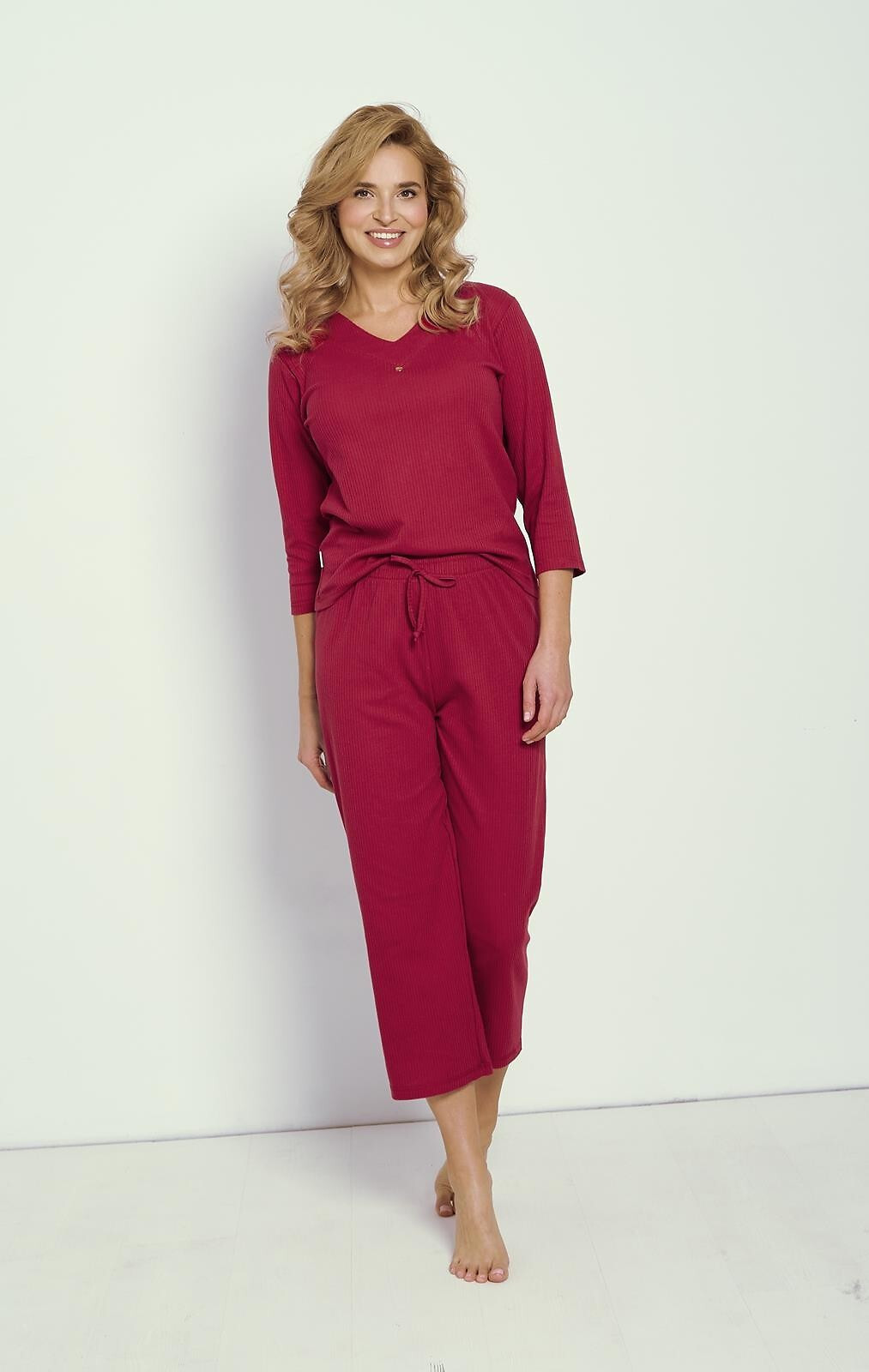 Taro Berry 3355 3/4 S-XL Z24/25 dámske pyžamo kaštanové XL