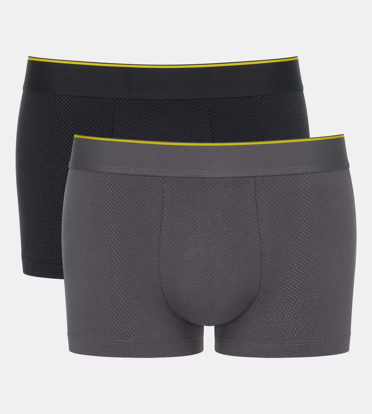 Pánske boxerky EVER Airy Hipster C2P - BLACK - čierno-sivé M014 - SLOGGI BLACK M