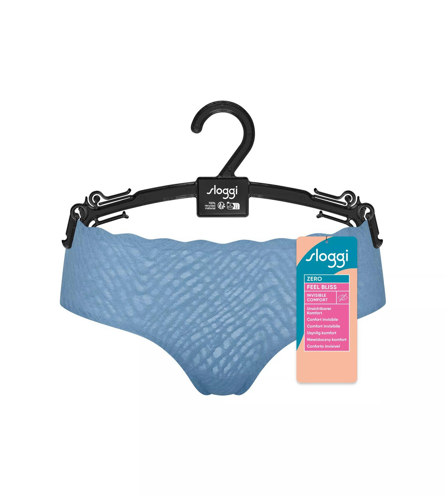 ZERO Feel Bliss Hipster nohavičky - BLUE - svetlo modrá 7401 - SLOGGI BLUE XS