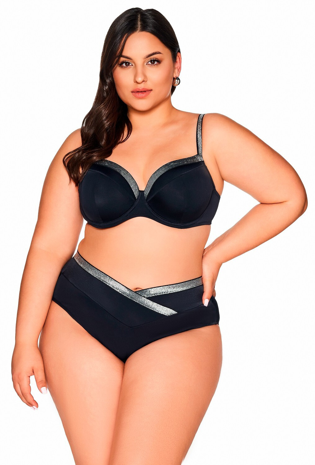 Plavky Ava SF 224/15 Black černá XL