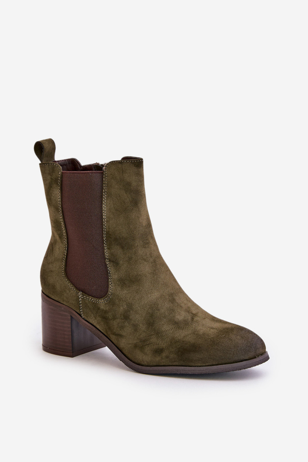 Topánky na podpätku M708 green - Krok vo veľkom štýle 37