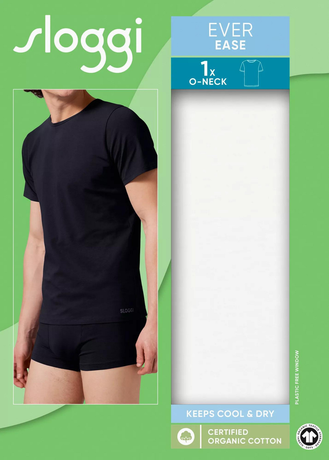 sloggi men EVER Ease O-Neck - WHITE - SLOGGI WHITE - SLOGGI WHITE M