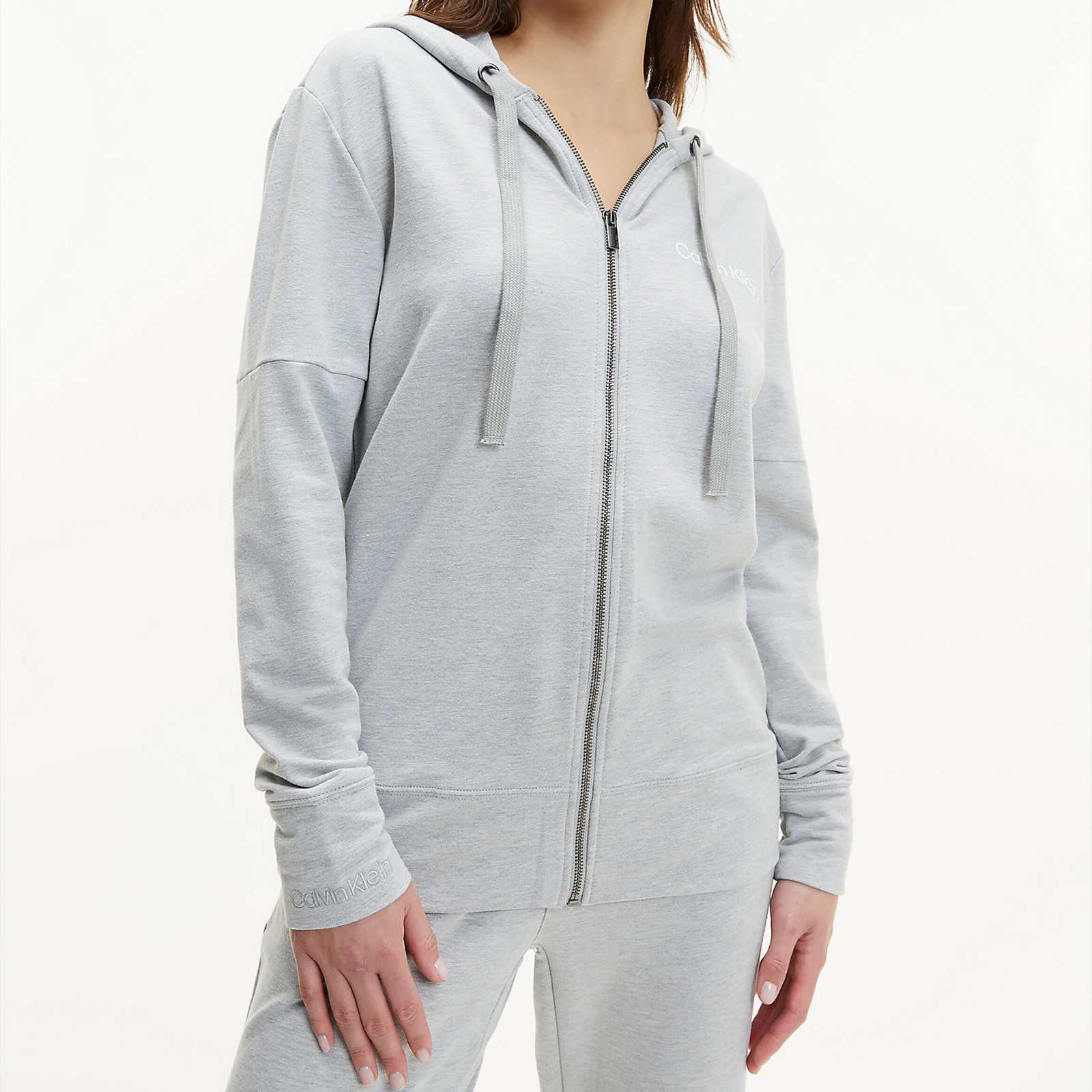 Mikina s kapucňou Modern Structure LW Full Zip Hoodie QS6759E-P7A - Calvin Klein L