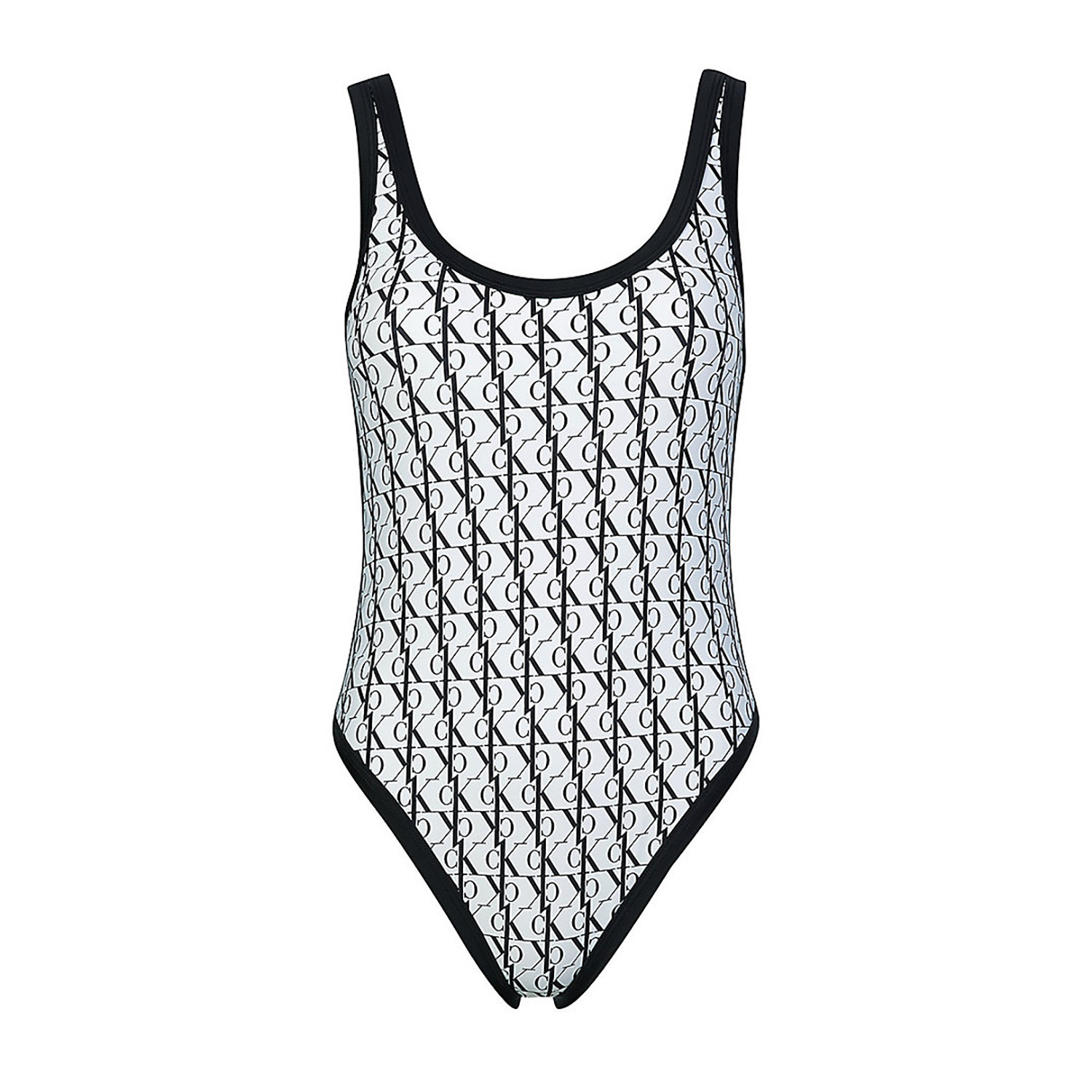 Dámske jednodielne plavky KW0KW01643-0K4 - Calvin Klein S