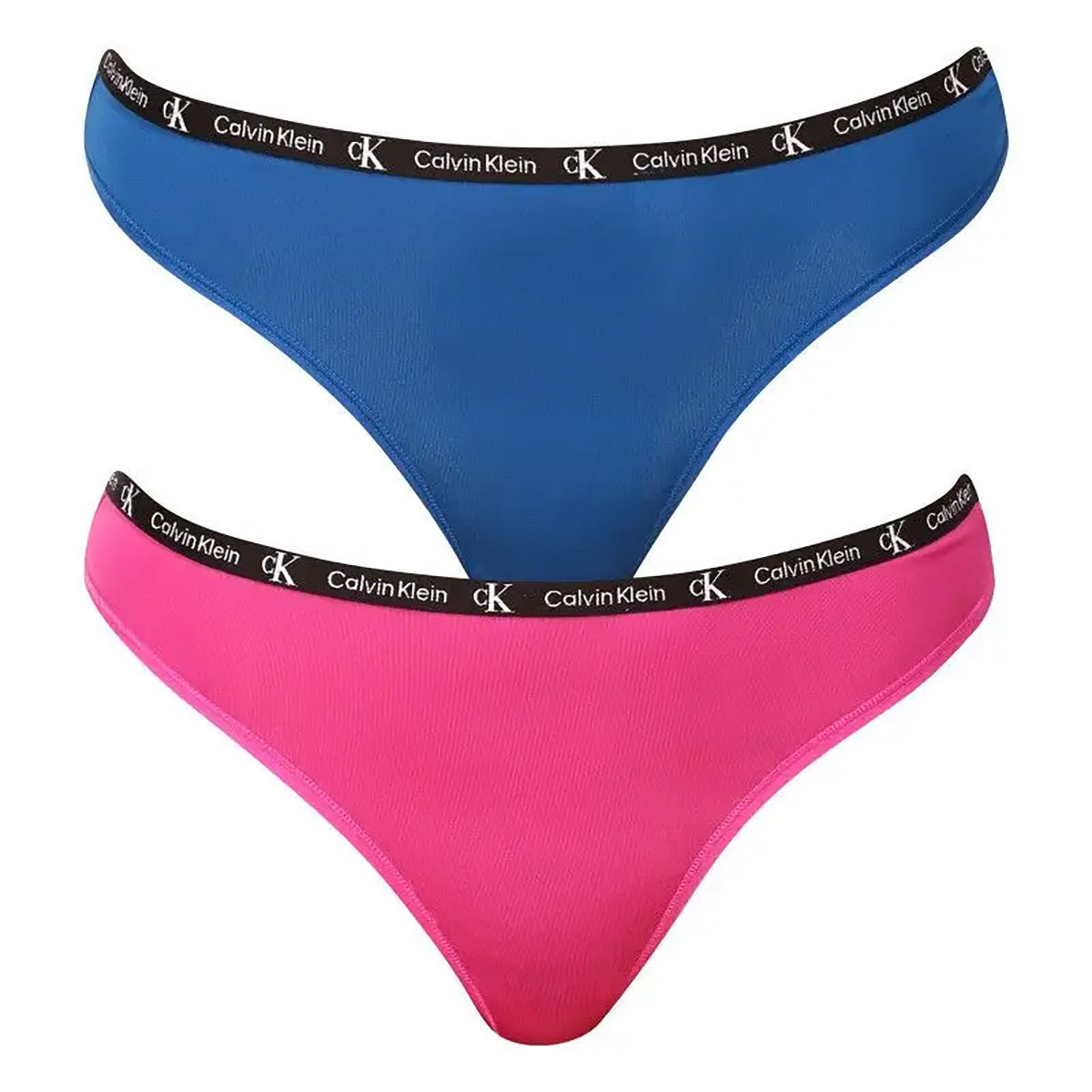 Dámske tangá Micro 1996 2Pack QD5035E-C0Z - Calvin Klein S