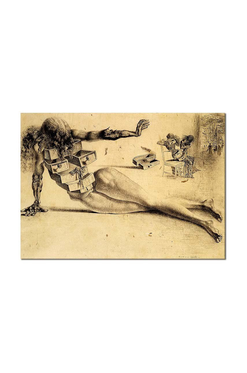 Reprodukcia Salvador Dali, Miasto szuflad 50 x 70 cm