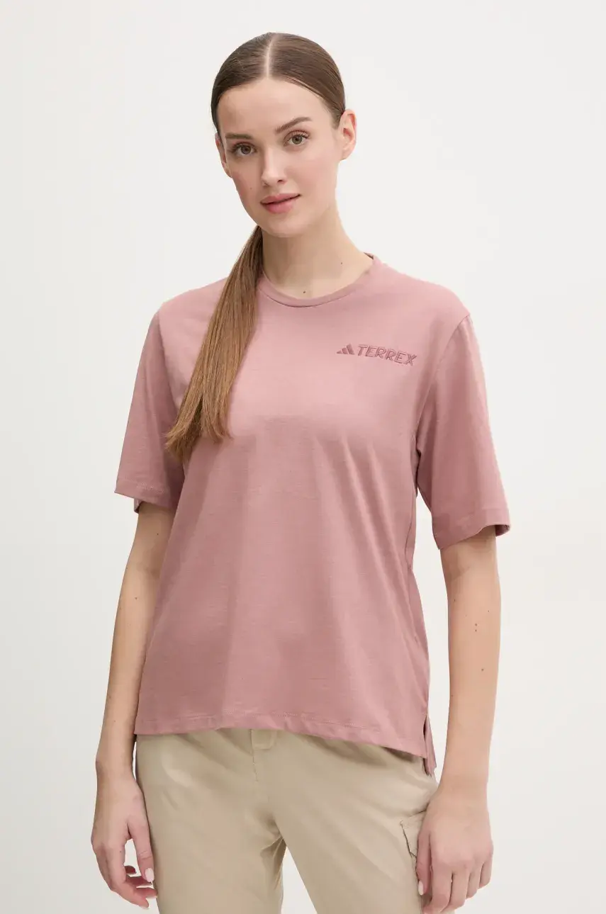 Tričko adidas TERREX Xploric dámske, ružová farba, JE0377