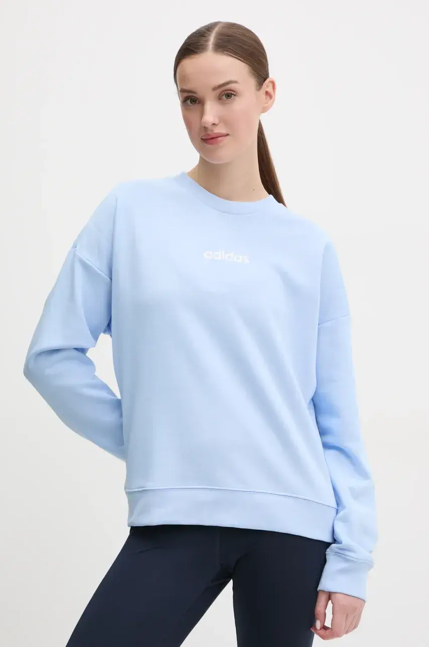 Mikina adidas Essentials Linear dámska, s potlačou, JC8290