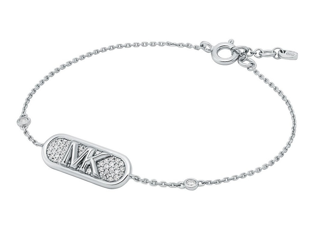 Michael Kors Trblietavý strieborný náramok Kors MK MKC1730CZ040