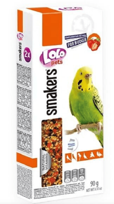 LOLOPETS tyčinka pre andulky jahoda 2ks/90g