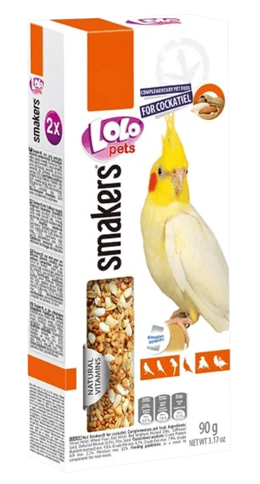 LOLOPETS orechová tyčinka pre korely 2ks/90g