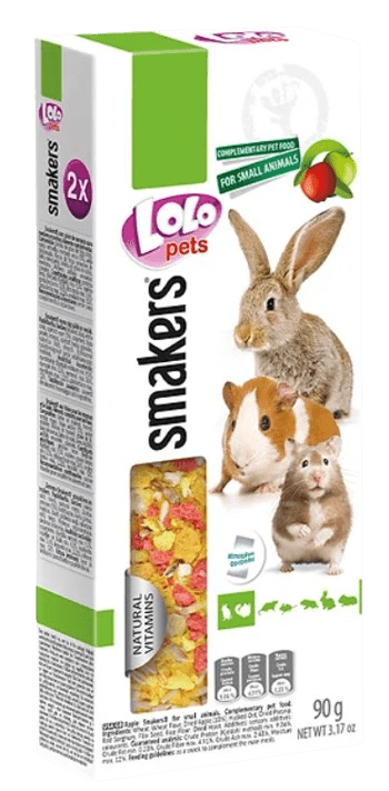 LOLOPETS tyčinka s jablkom pre králiky a hlodavce 2ks