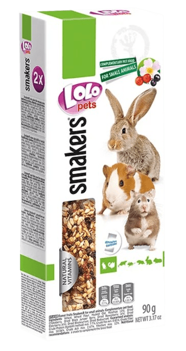 LOLOPETS tyčinka pre králiky a hlodavce, lesné plody 2ks/90g