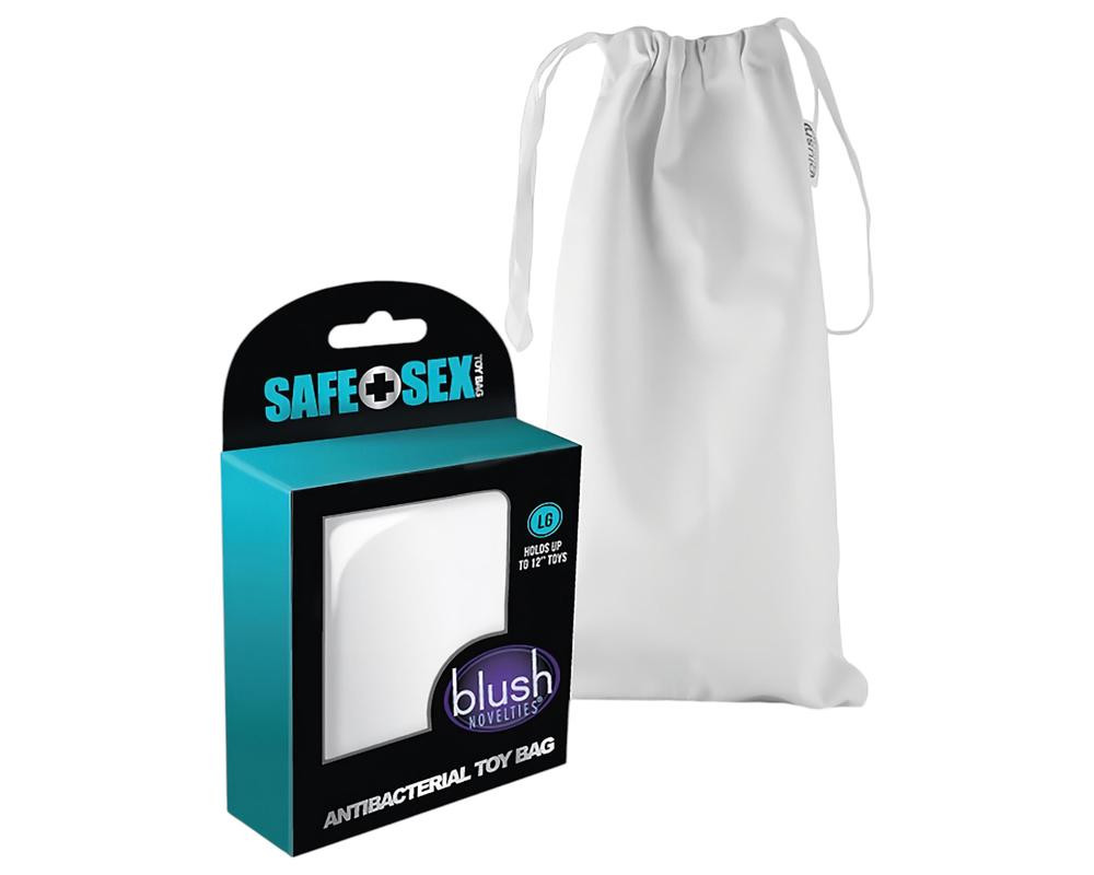 Safe Sex - antibakteriálna taška na hračky (biela)