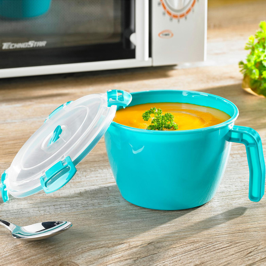 Die moderne Hausfrau Plastová miska s víčkem do mikrovlnky, 900 ml