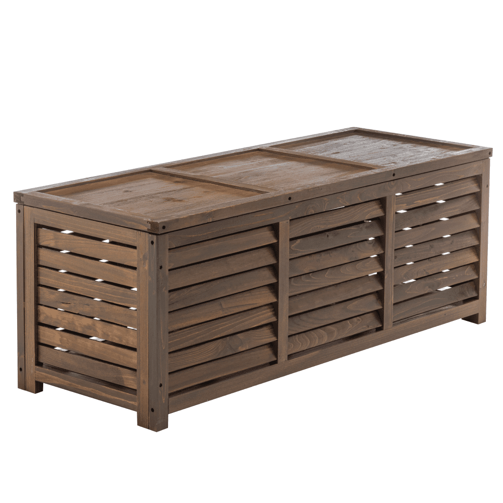 Záhradný úložný box, hnedá, LADAM