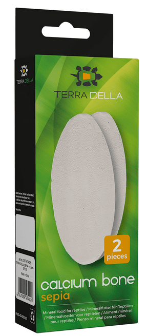 Terra Della vápniková kosť sépiová biela - minerálny doplnok pre plazy 2ks