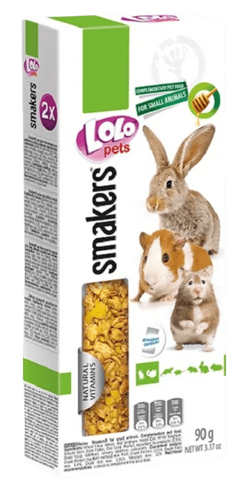 LOLOPETS tyčinka pre králiky a hlodavce - med 2ks/90g