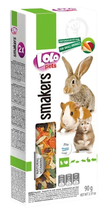 LOLOPETS tyčinka pre králiky a hlodavce 2ks/90g