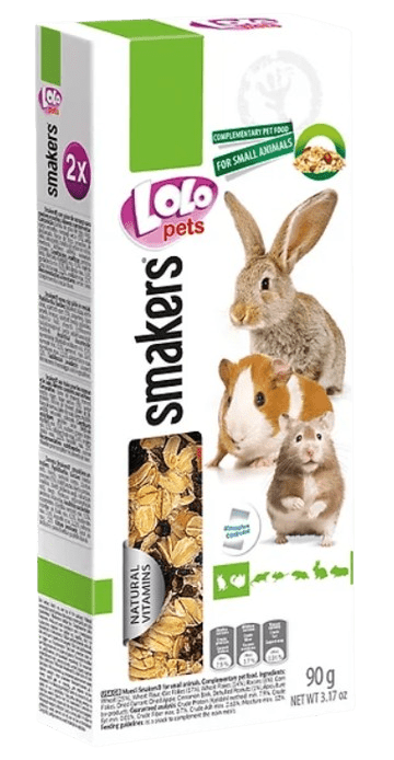 LOLOPETS tyčinka pre králiky a hlodavce - müsli 2ks/90g