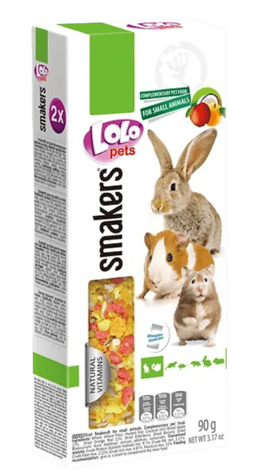 LOLOPETS ovocná tyčinka pre králiky a hlodavce 2ks/90g