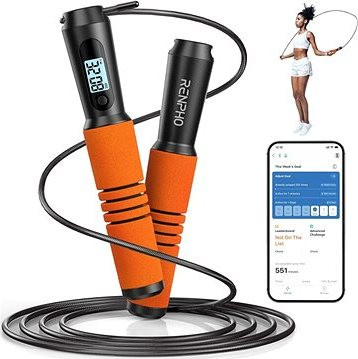 RENPHO Smart Jump Rope oranžové