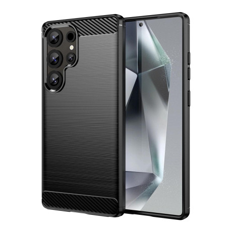 MG Carbon kryt na Samsung Galaxy S25 Ultra, čierny