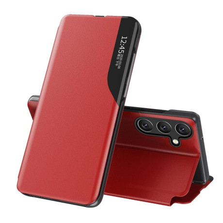 MG Eco Leather View knižkové puzdro na Samsung Galaxy A16 4G/5G, červené