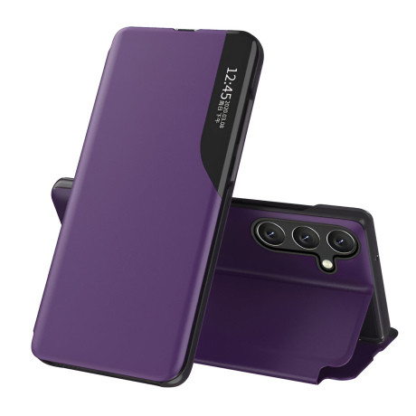 MG Eco Leather View knižkové puzdro na Samsung Galaxy A56, fialové