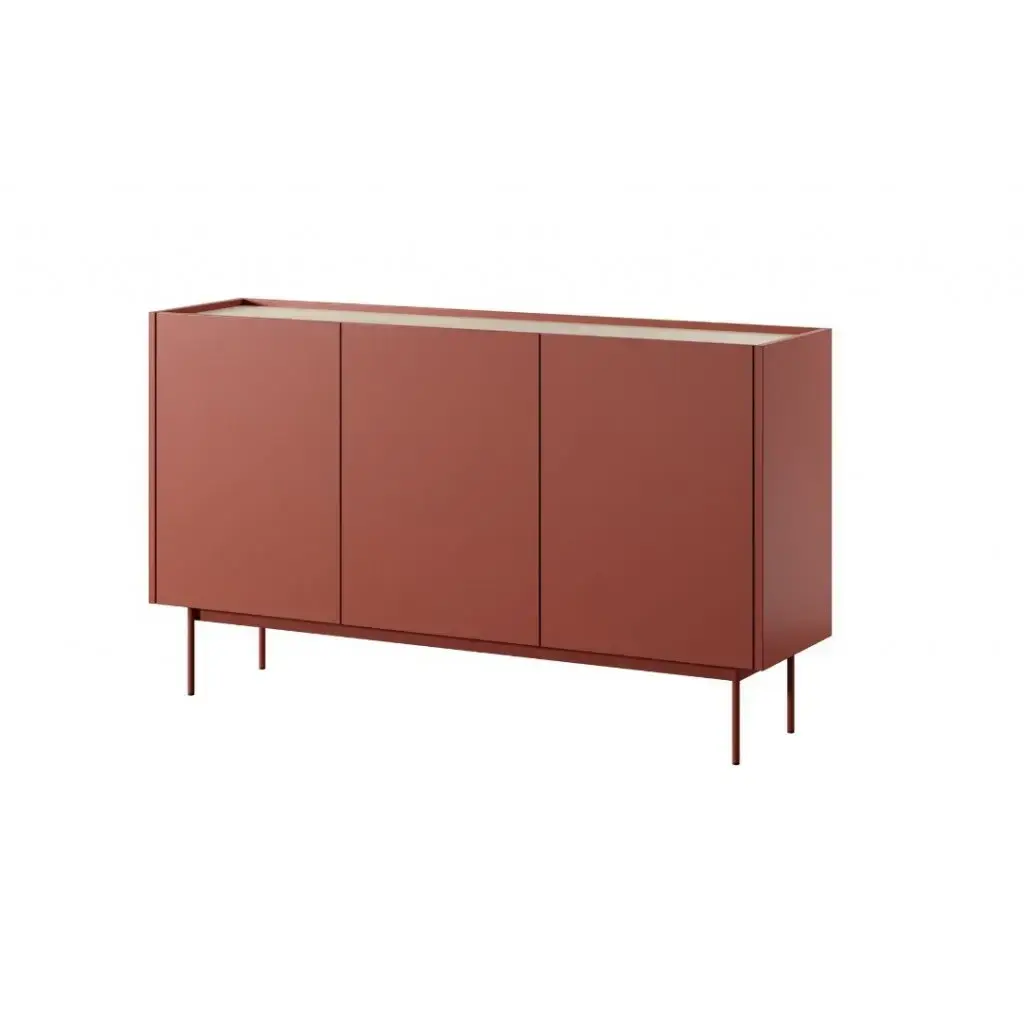 Komoda Color K144 červená/dub linea