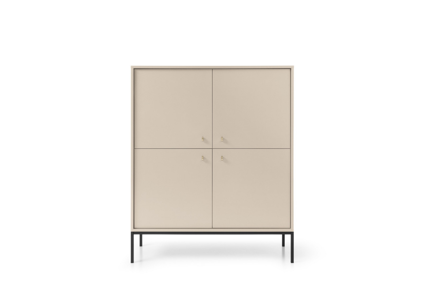 Komoda Mono II 104 cm béžová/černá