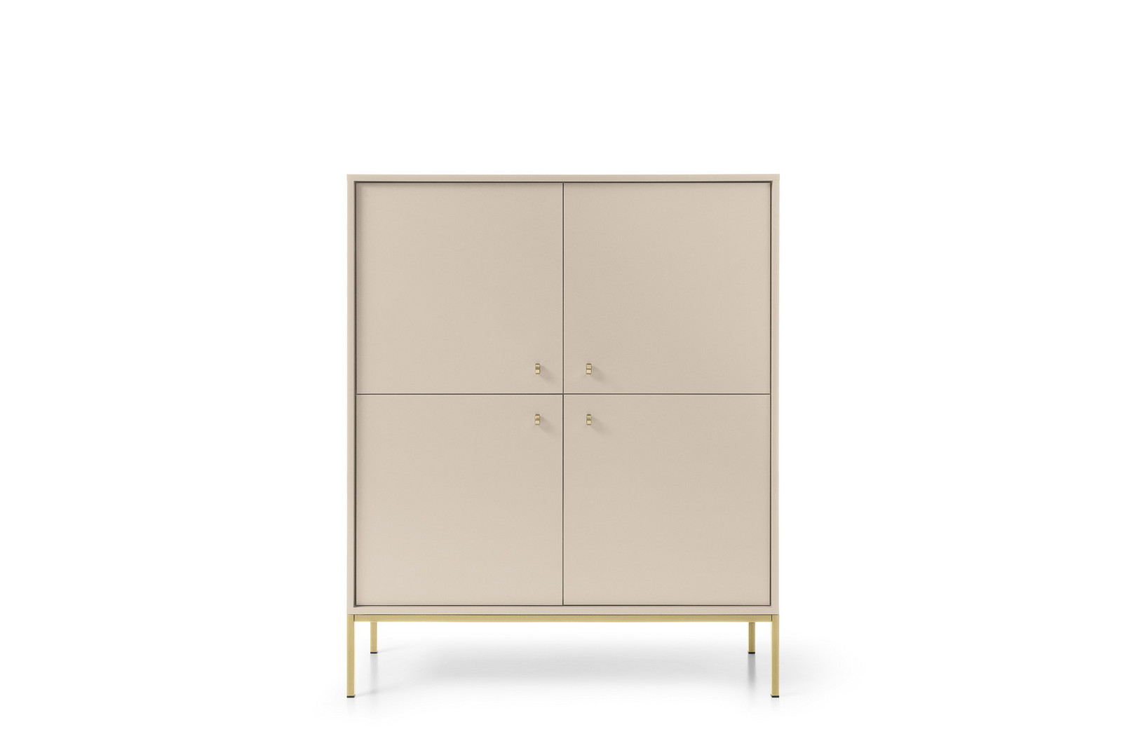Komoda Mono II 104 cm béžová/zlatá