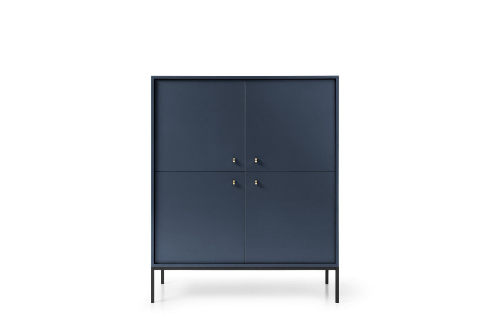 Komoda Mono II 104 cm modrá/černá