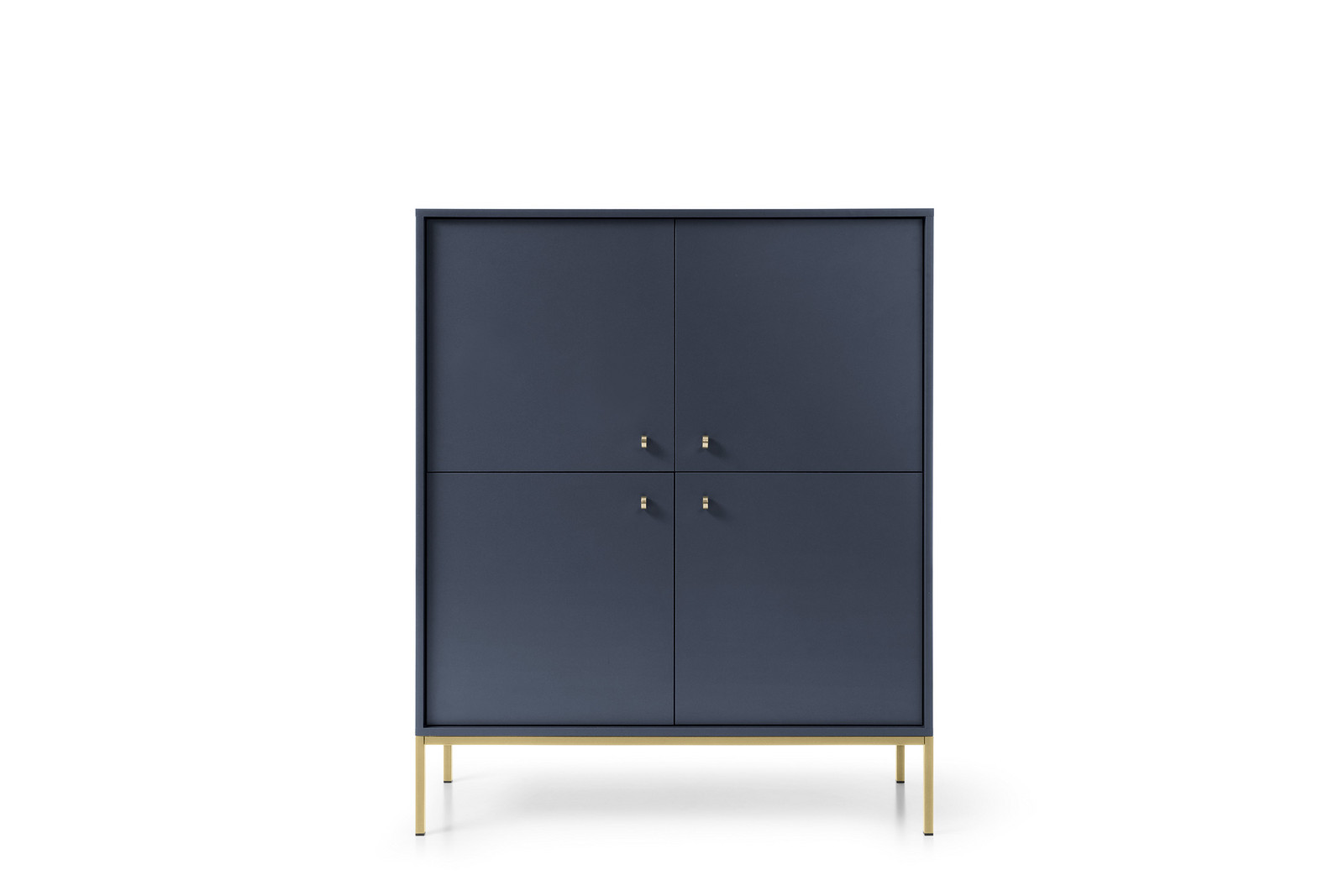 Komoda Mono II 104 cm modrá/zlatá