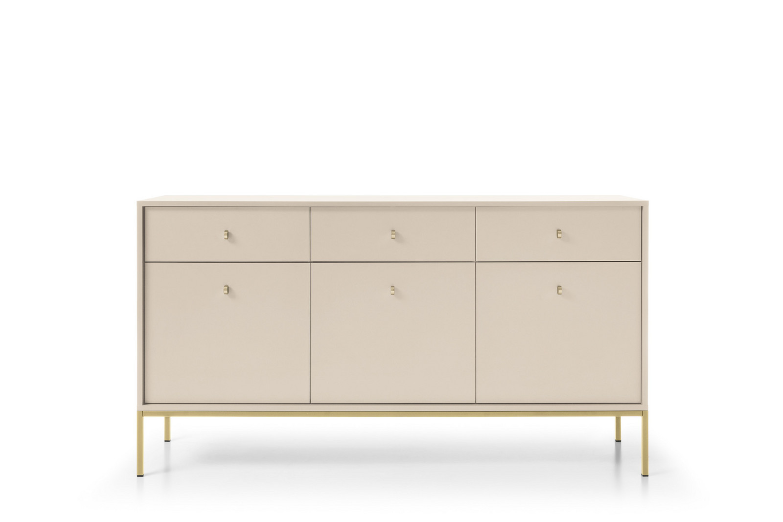 Komoda Mono II 154 cm béžová/zlatá