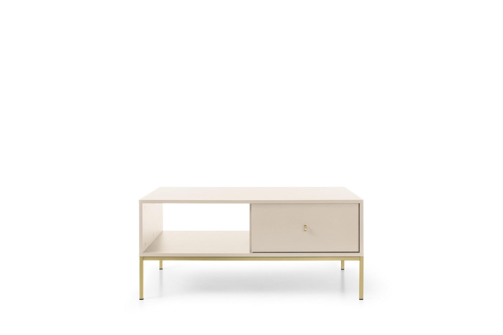 Konferenční stolek Mono II 104 cm béžový/zlatý