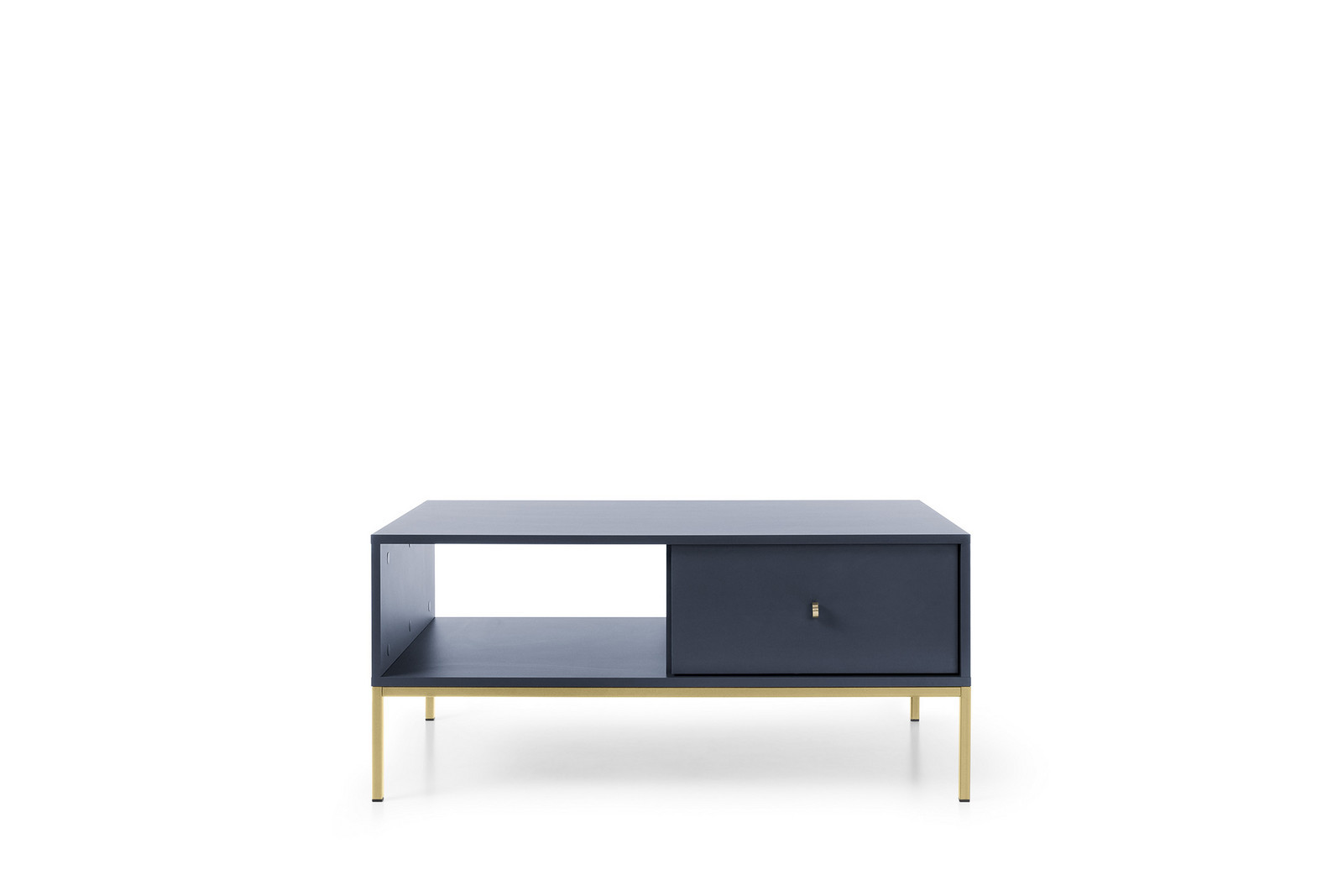Konferenční stolek Mono II 104 cm modrý/zlatý