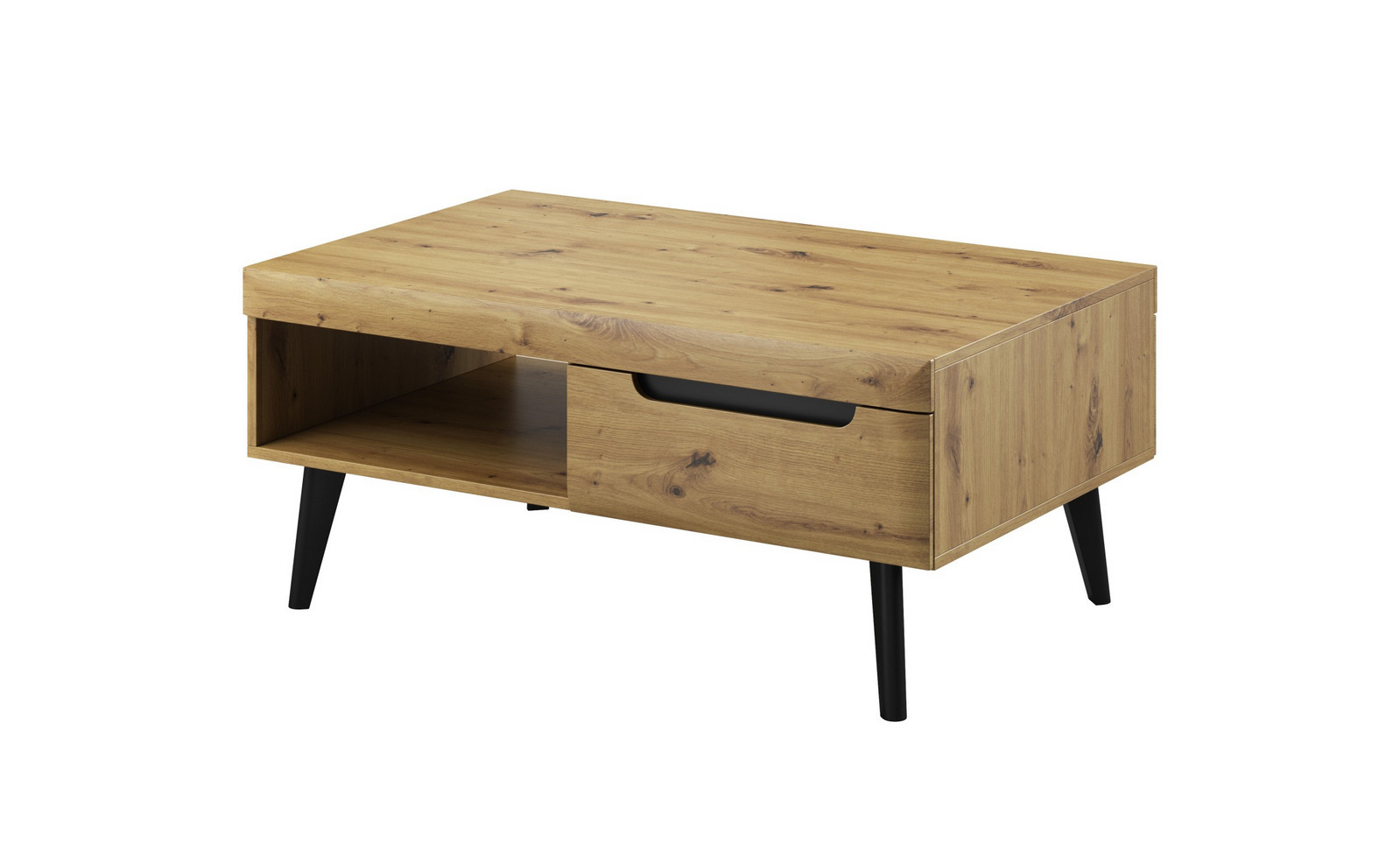 Konferenční stolek Nordi 107 cm černý/dub artisan