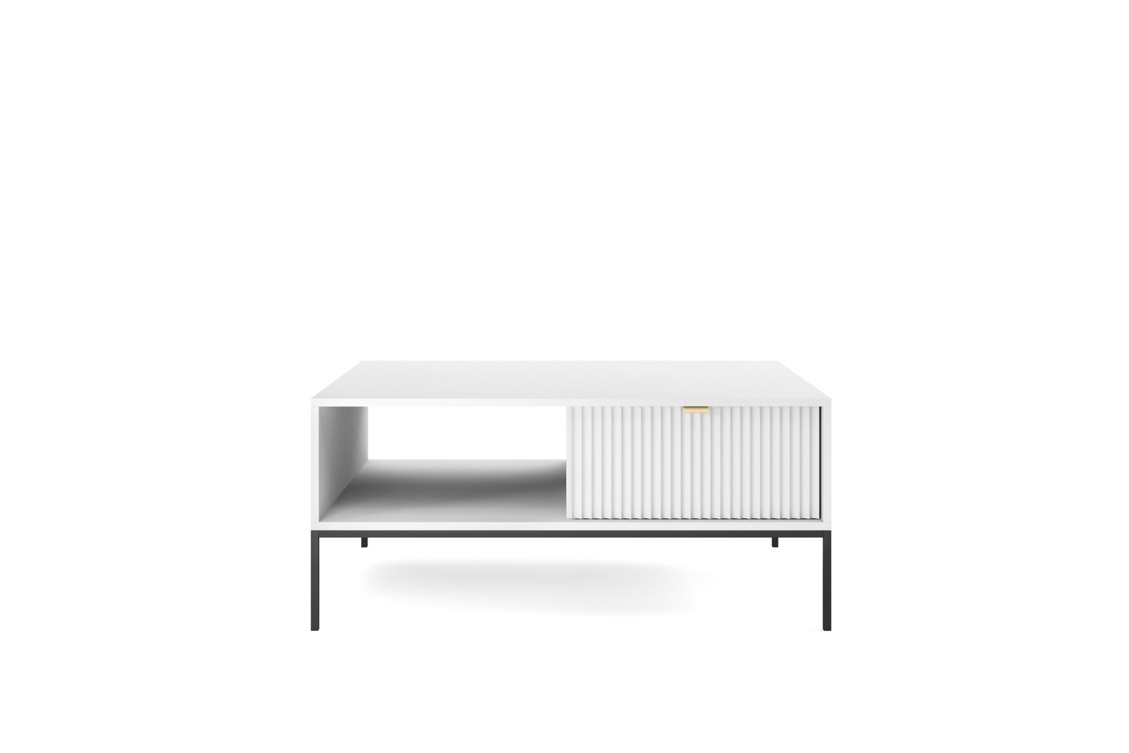 Konferenční stolek Nova 104 cm bílý/černý