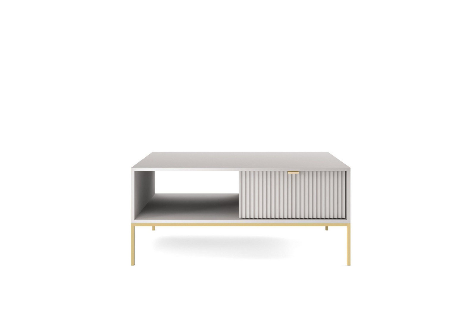 Konferenční stolek Nova 104 cm šedý/zlatý
