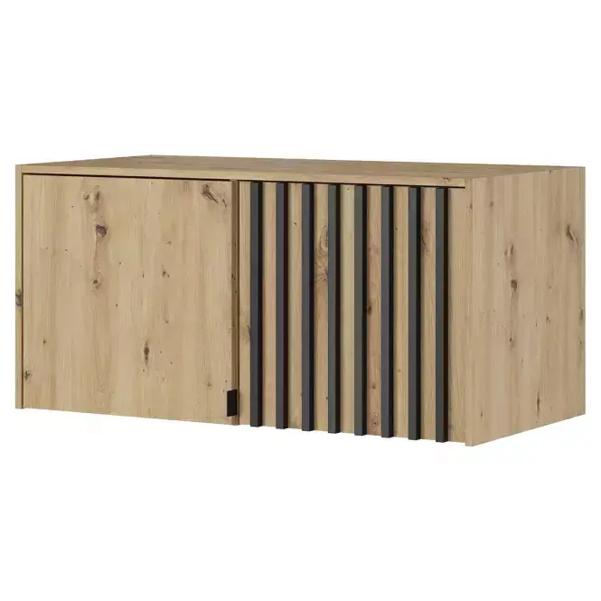 Nástavec na skříň Nelly 105 cm dub artisan/černý
