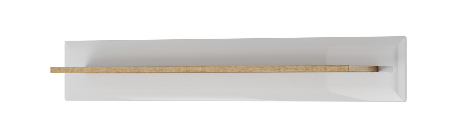 Nástěnná police Nordi 107 cm bílá/dub Riviéra