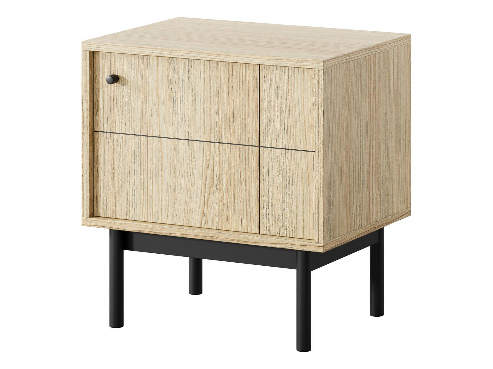 Noční stolek Japandi 54 cm dub linea