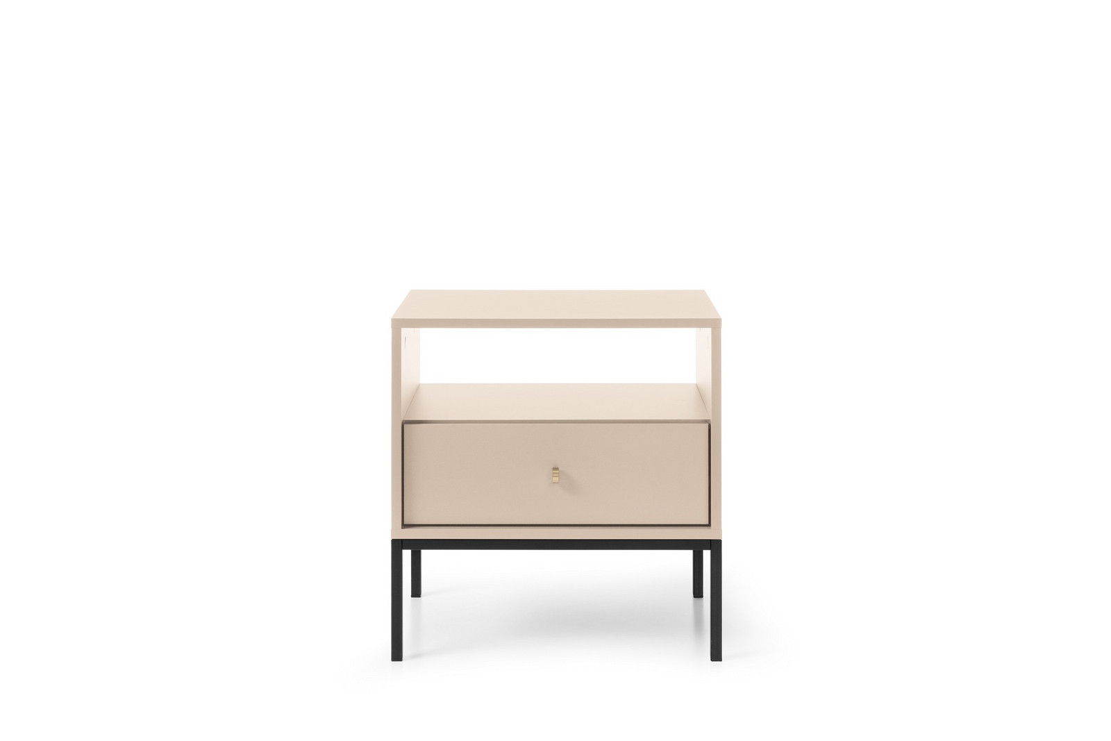 Noční stolek Mono II 54 cm béžový/černý